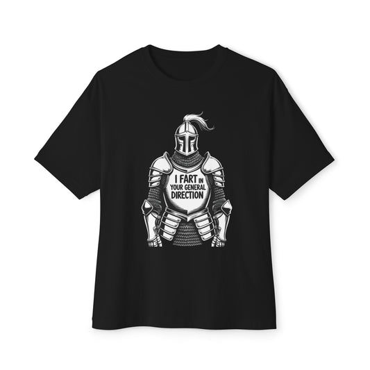 Knight Armor T‑Shirt — "I Fart Your General Direction" Funny Medieval Tee