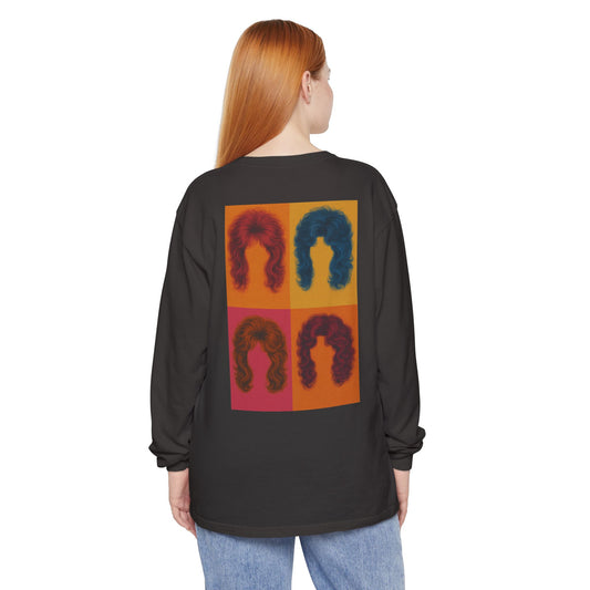 Vintage 80's Style Long Sleeve T-Shirt, Retro Fashion
