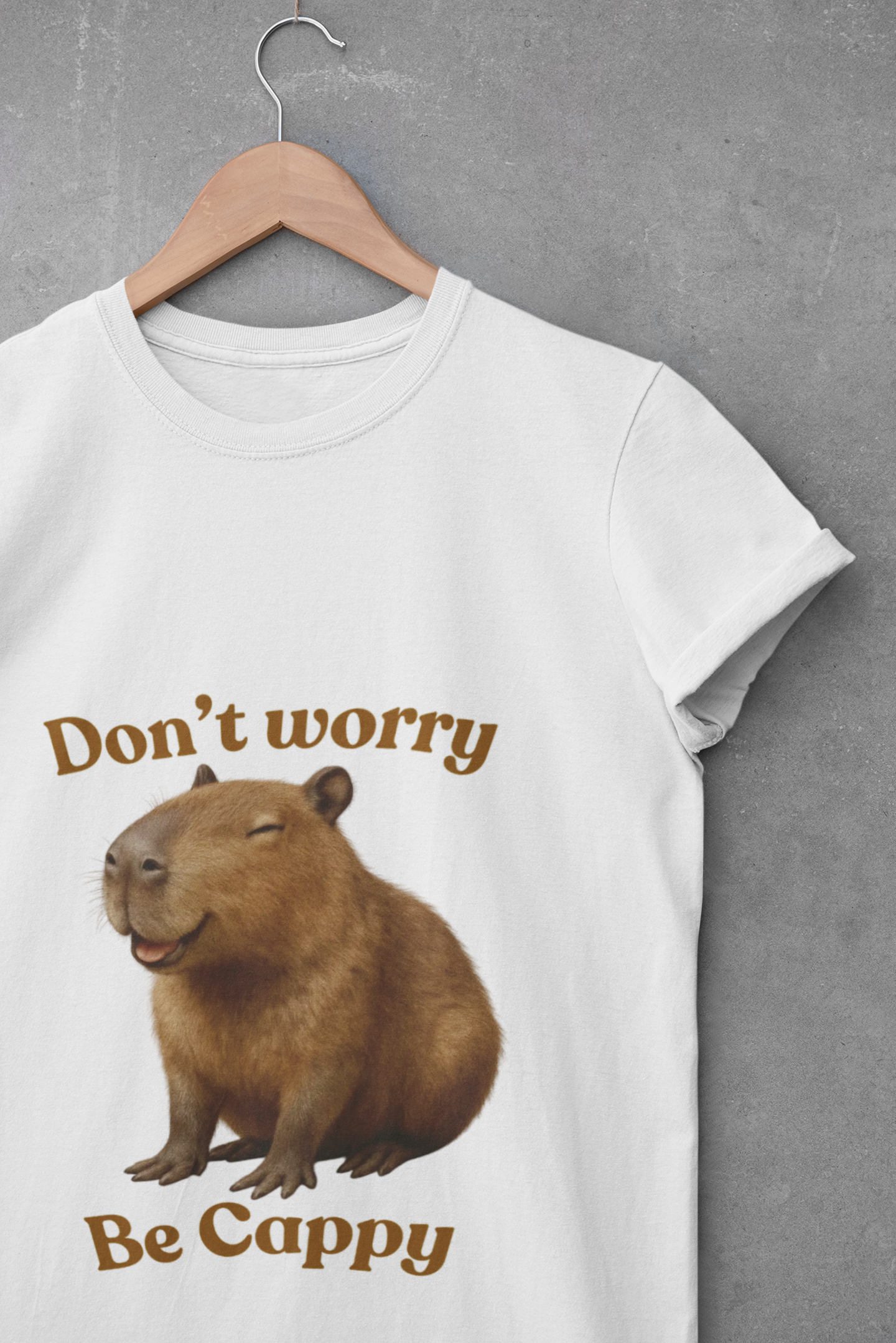 Happy Shirt, Don't Worry Be Cappy, Unisex Cotton Tee