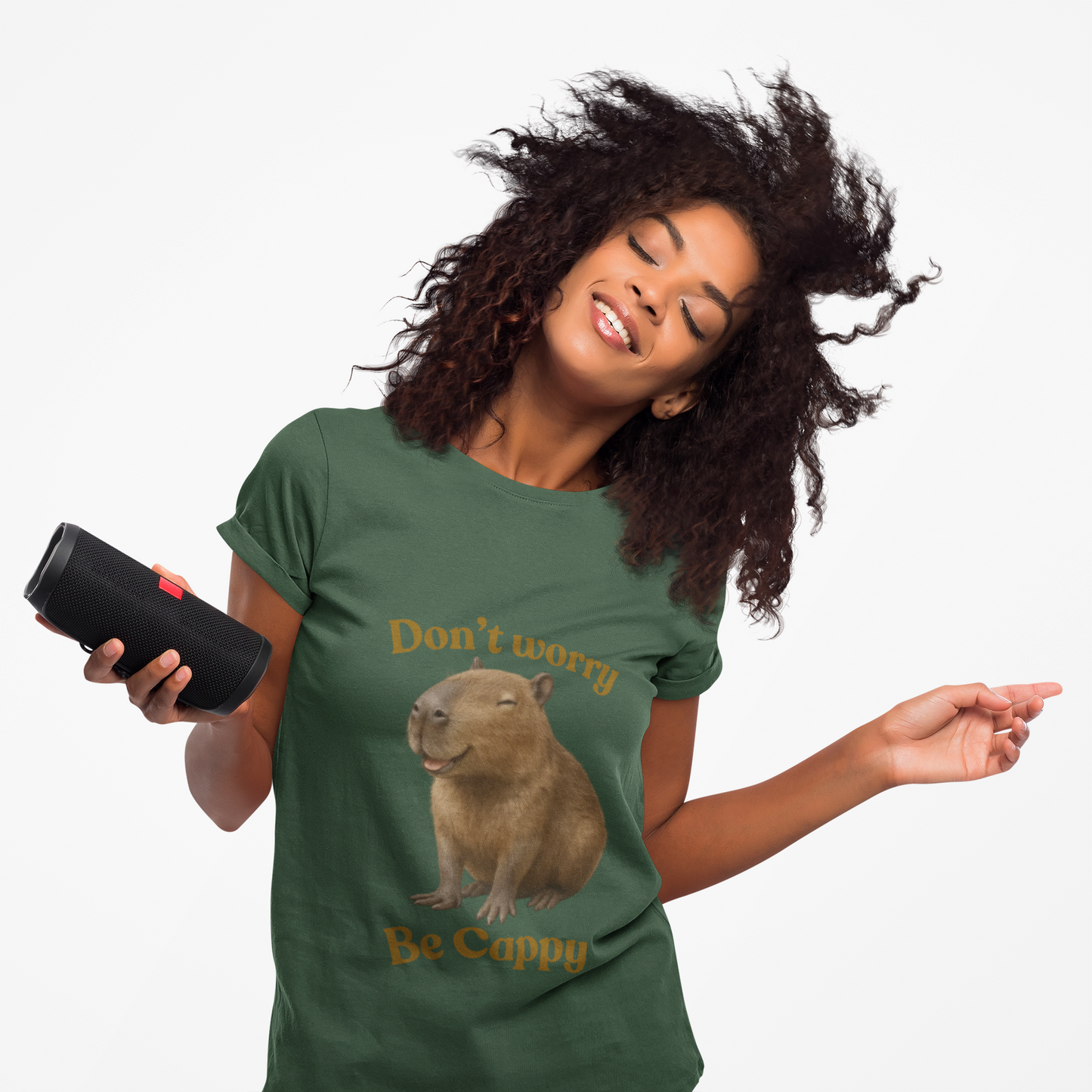 Happy Shirt, Don't Worry Be Cappy, Unisex Cotton Tee