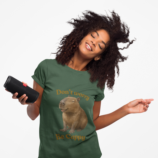 Happy Shirt, Don't Worry Be Cappy, Unisex Cotton Tee