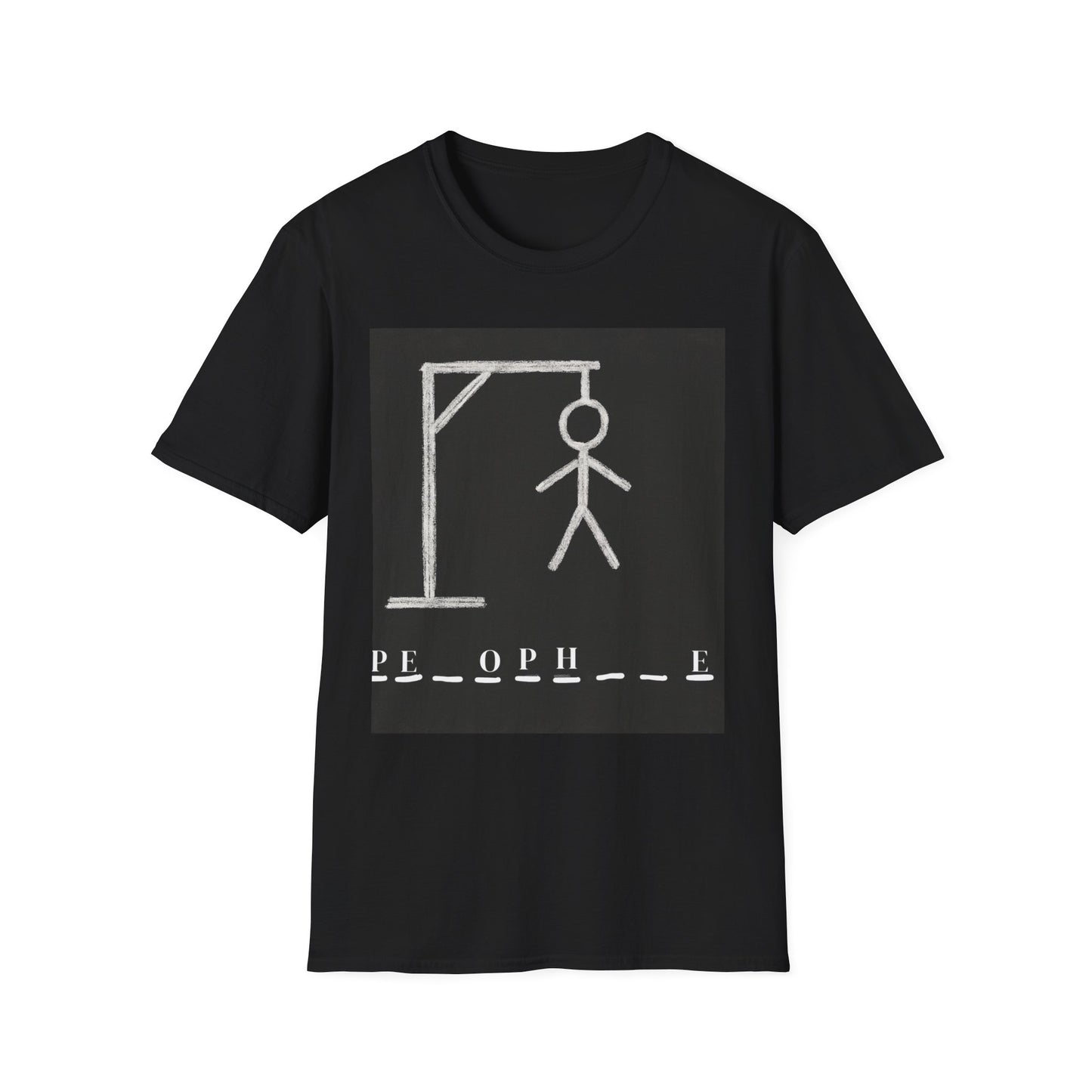 Hangman Word Spelling Unisex Softstyle T-Shirt